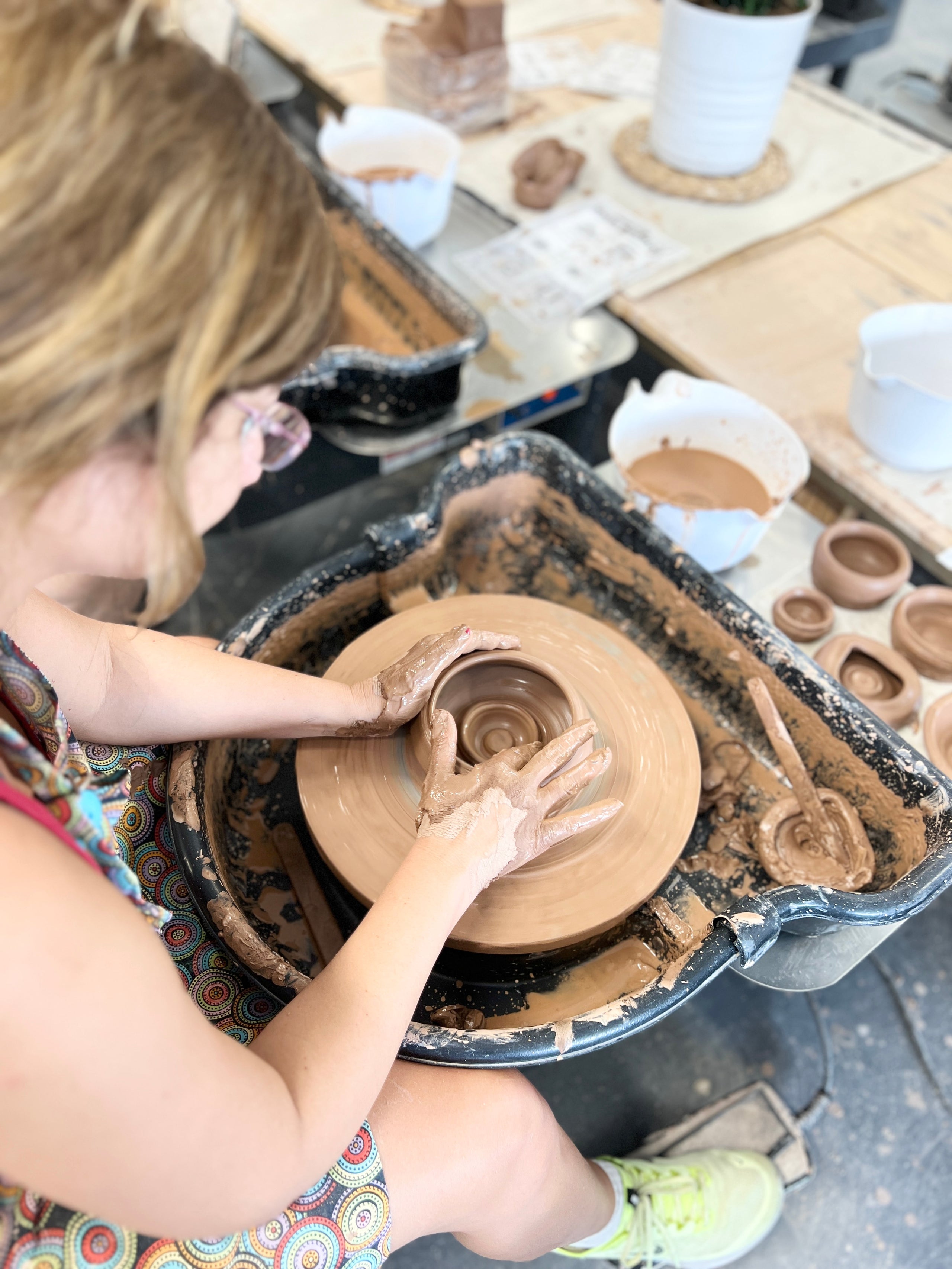 Pottery Wheel Class Melbourne Florida Seagrass Pottery